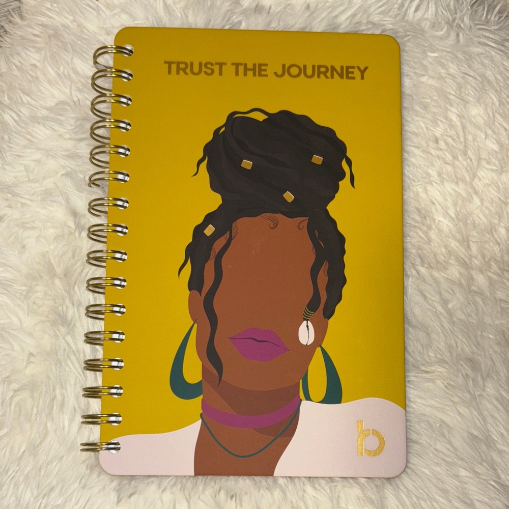 Yellow Spiral Notebook with Inspirational Cover